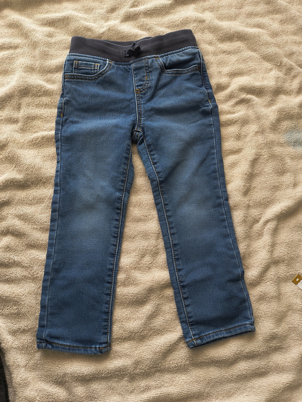 wonder nation Blue Denim Jogger Pants with Dark Gray Waistband